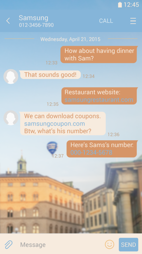 Theme mockup for application to the Samsung Theme store